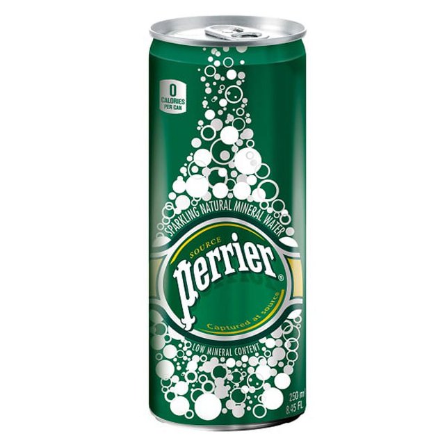 24 x Perrier Sparkling Mineral Water Original Can Case 330ml - Image 2